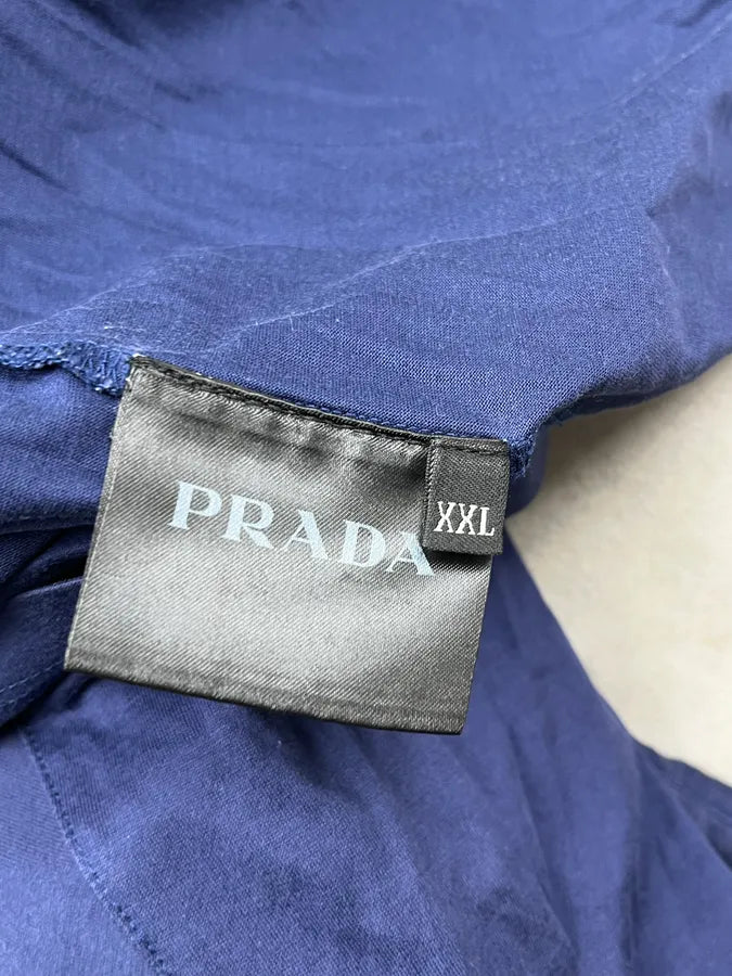SS2017 Prada Navy Logo Patch Polo oLqxLmu 9