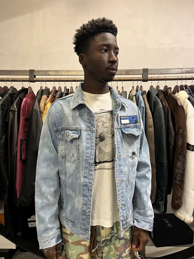 SS2022 Prada Propaganda Blue Denim Jacket GOwcssz 1