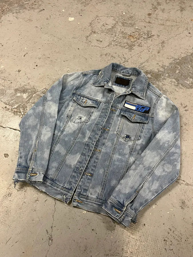 SS2022 Prada Propaganda Blue Denim Jacket GOwcssz 3