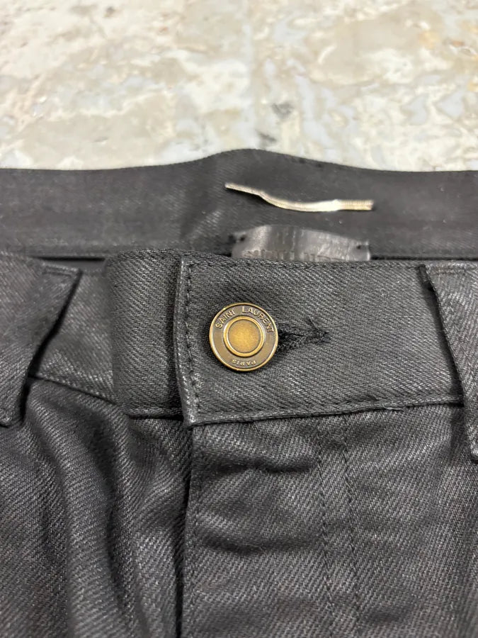 SS2017 Saint Laurent Black Dark Obscure Slim Jeans (L/XL) kwCnaxN 9