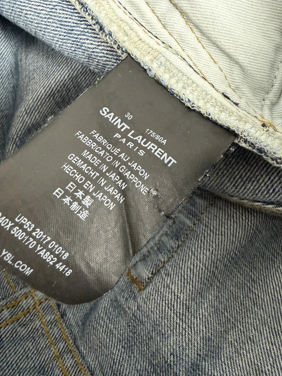 SS2017 Saint Laurent Blue Denim Jeans tlhoRRx 7