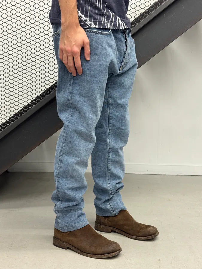 SS2017 Saint Laurent Denim Embroidered Logo Jeans pcsUOtJ 2