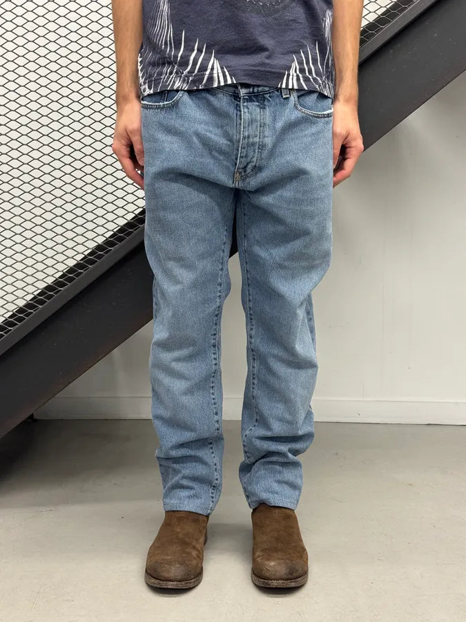SS2017 Saint Laurent Denim Embroidered Logo Jeans pcsUOtJ 1