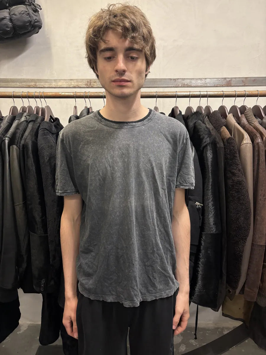 SS2017 Saint Laurent Grey Distressed Tee-Shirt (S) HWxZLpf 1