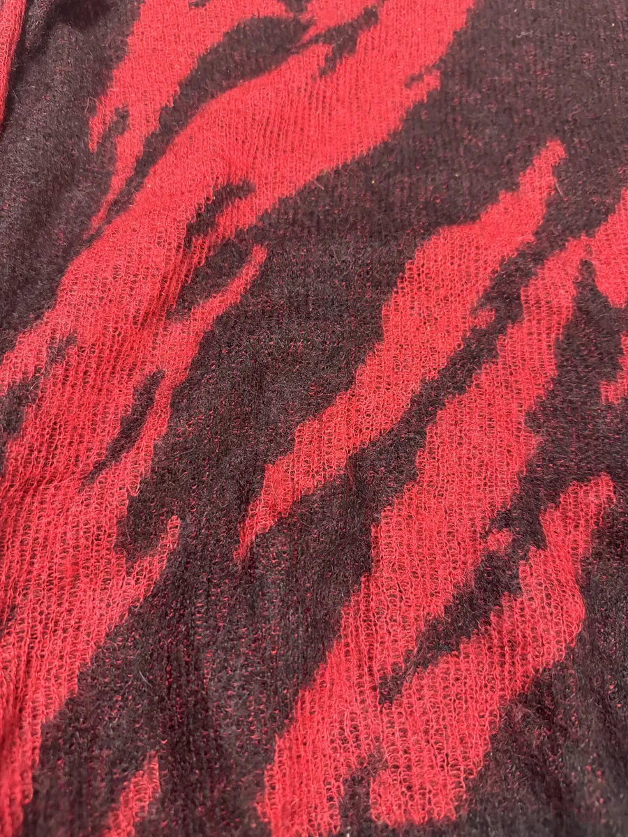 SS2017 Saint Laurent Red Flame Mohair Knitwear Sweater OAeMPIT 9