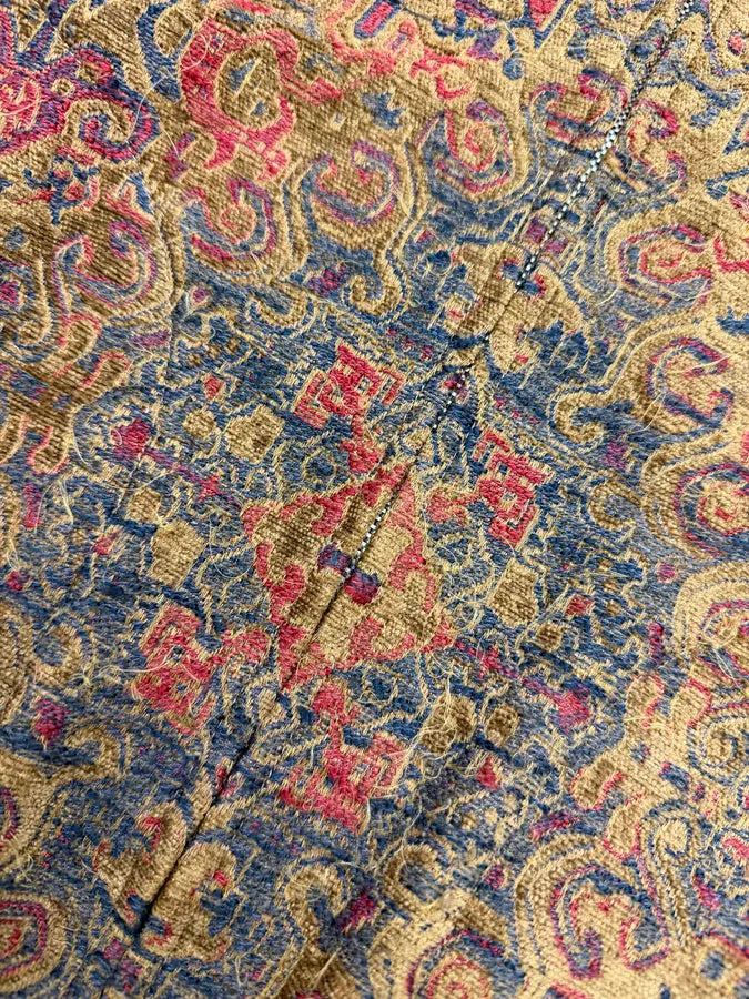 SS2017 Saint Laurent Tapisserie Red Distressed Bomber Jacket rvOmcre 13