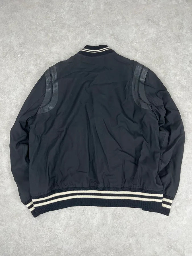 SS2017 Saint Laurent Teddy Black Wool Bomber Jacket tOGkeZY 5