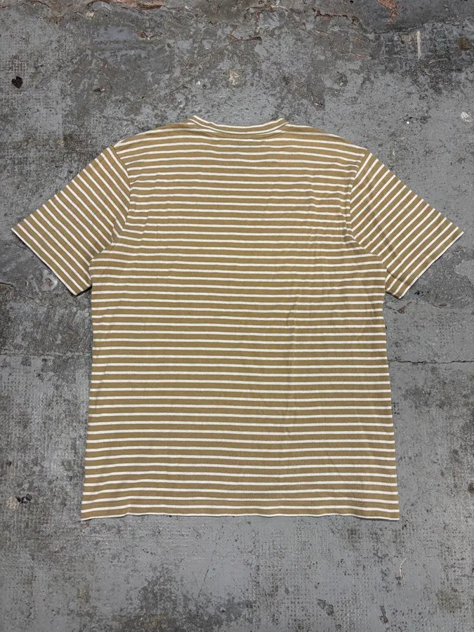 SS2018 Acne Studios White & Beige Striped T-Shirt TGTweRc 3