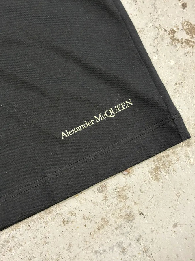 SS2018 Alexander McQueen Black Skeleton Family T-Shirt CjWXNTI 8
