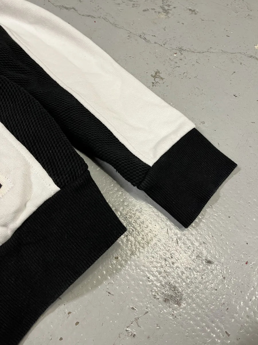 SS2018 Balmain Black & White Zip-up Hoodie PYUQWLs 6