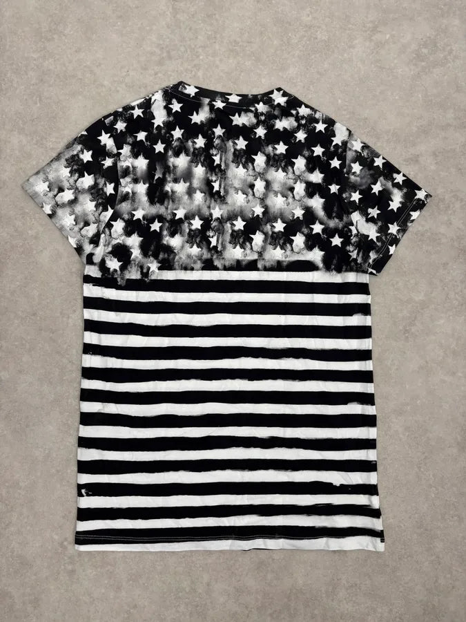 SS2018 Balmain Black White Star T-Shirt bbozkdL 5