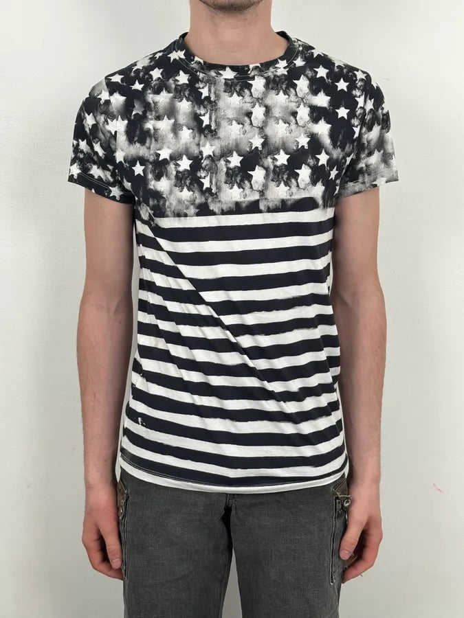 SS2018 Balmain Black White Star T-Shirt bbozkdL 1
