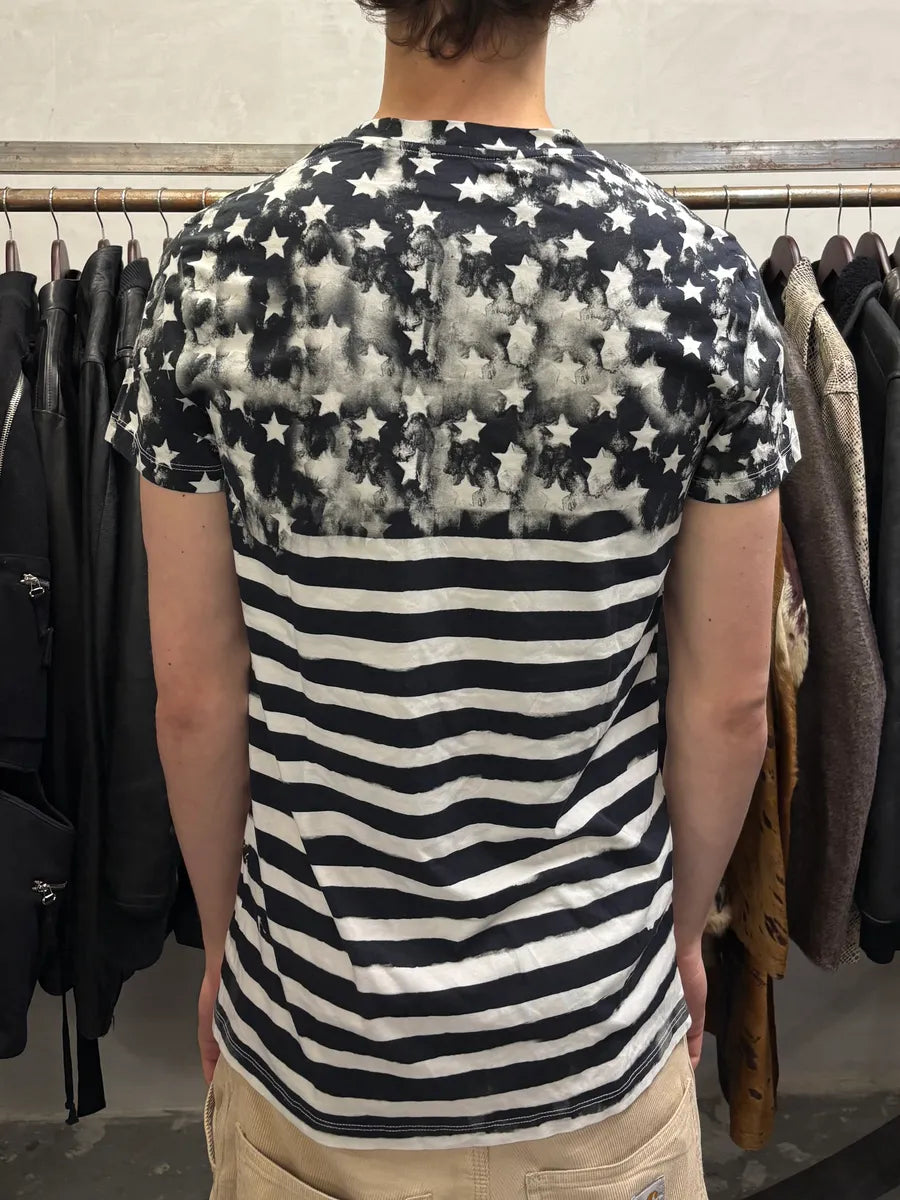 SS2018 Balmain Flag Star Black & White Tee-Shirt (M) fDYuKeX 2