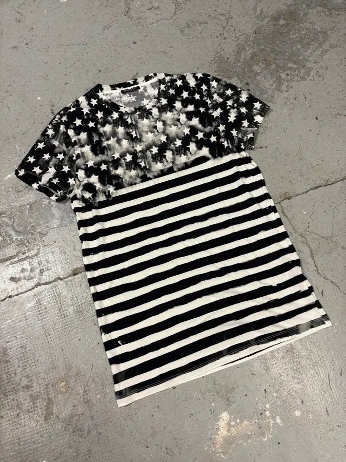 SS2018 Balmain Flag Star Black & White Tee-Shirt (M) fDYuKeX 3