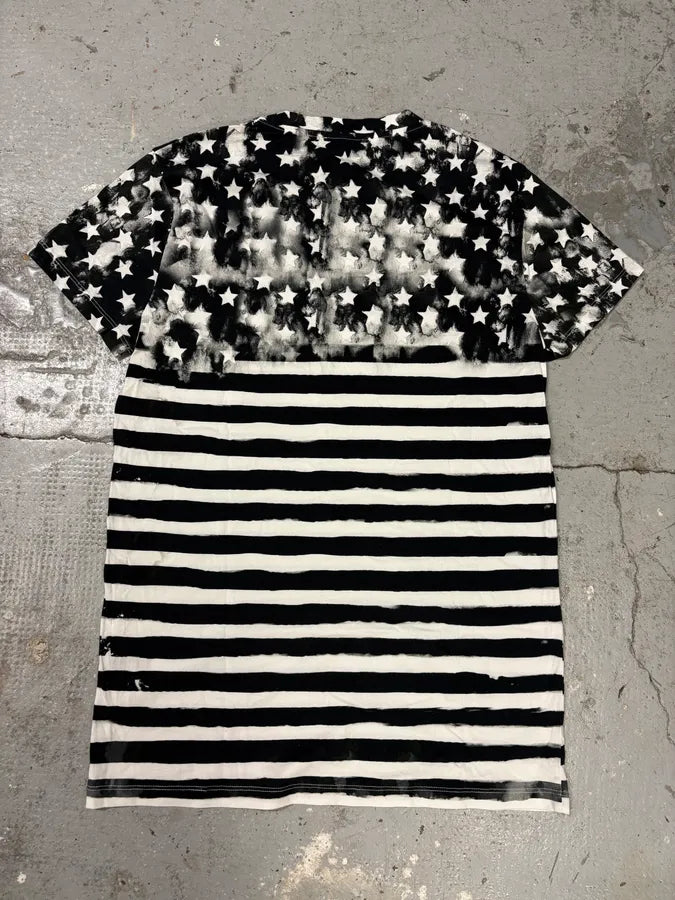 SS2018 Balmain Flag Star Black & White Tee-Shirt (M) fDYuKeX 4