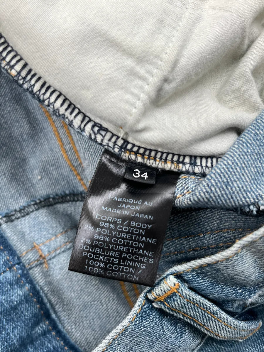 SS2018 Balmain Light Blue Denim Distressed Jeans zrkACVi 10