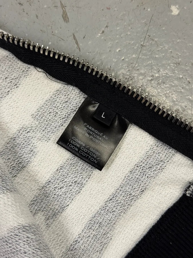 SS2018 Balmain USA Flag Black & White Striped Sweater ooDIhmc 8