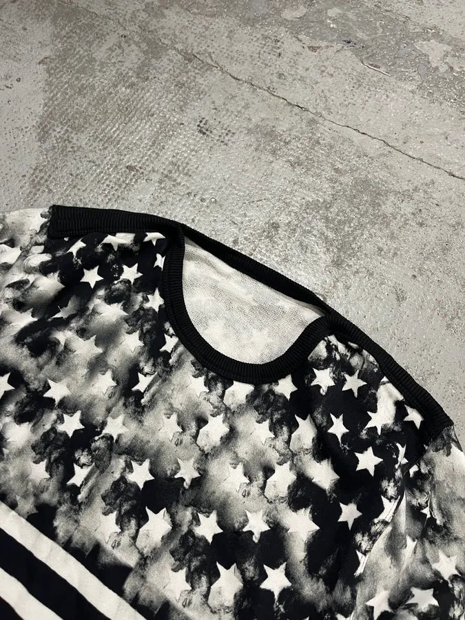 SS2018 Balmain USA Flag Black & White Sweater mzkAmBT 4