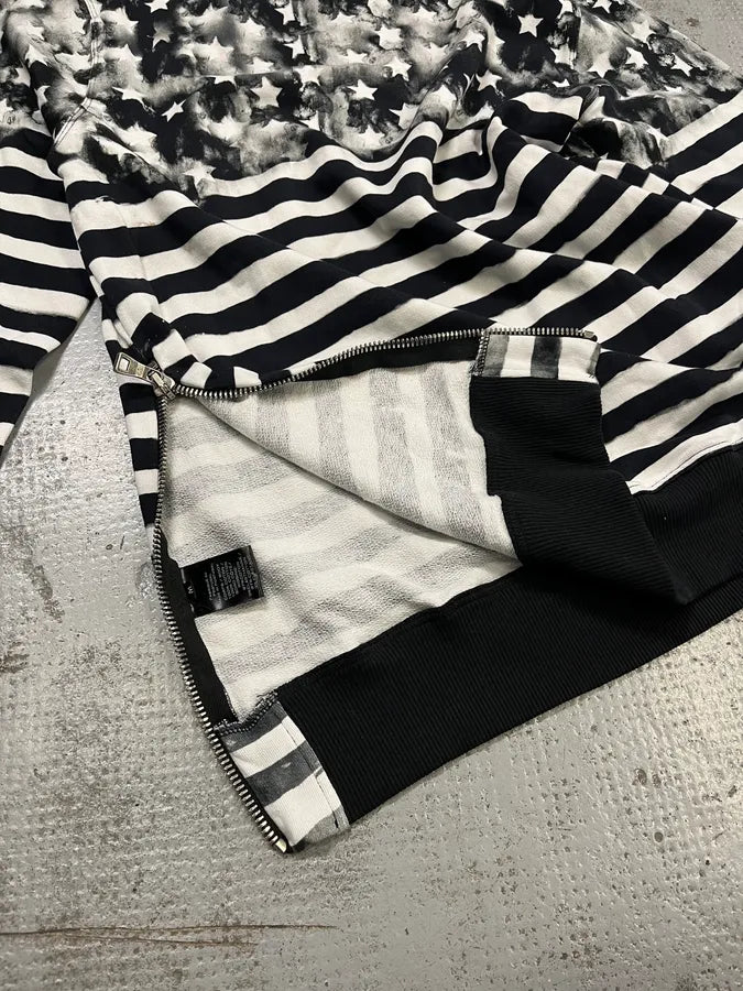 SS2018 Balmain USA Flag Black & White Sweater mzkAmBT 7
