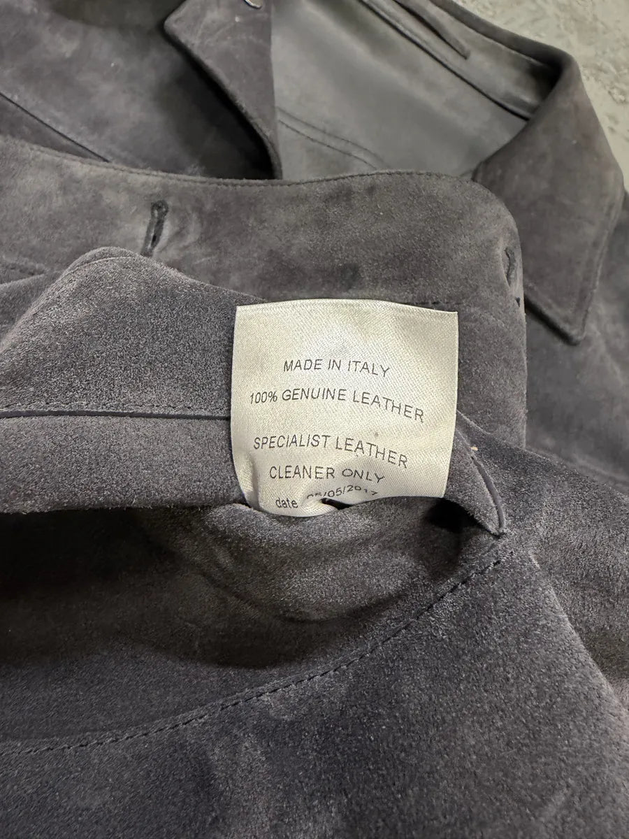 SS2018 Berluti Grey Gradient Leather Trucker Jacket by Haider Ackermann DDPCqsP 9