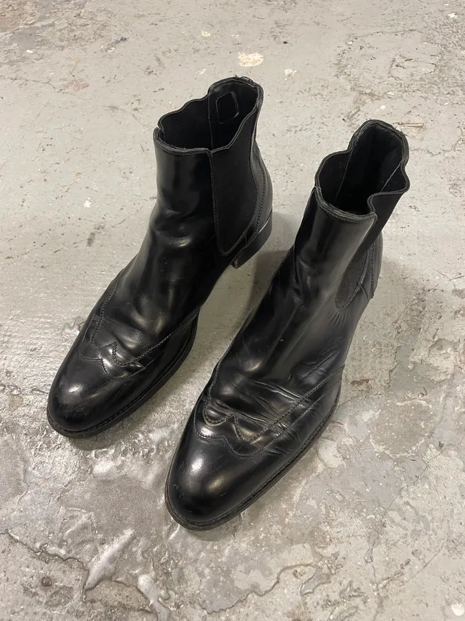 SS2018 Dior Black Chelsea Leather Boots (44eu/us10) VrjQNKo 2
