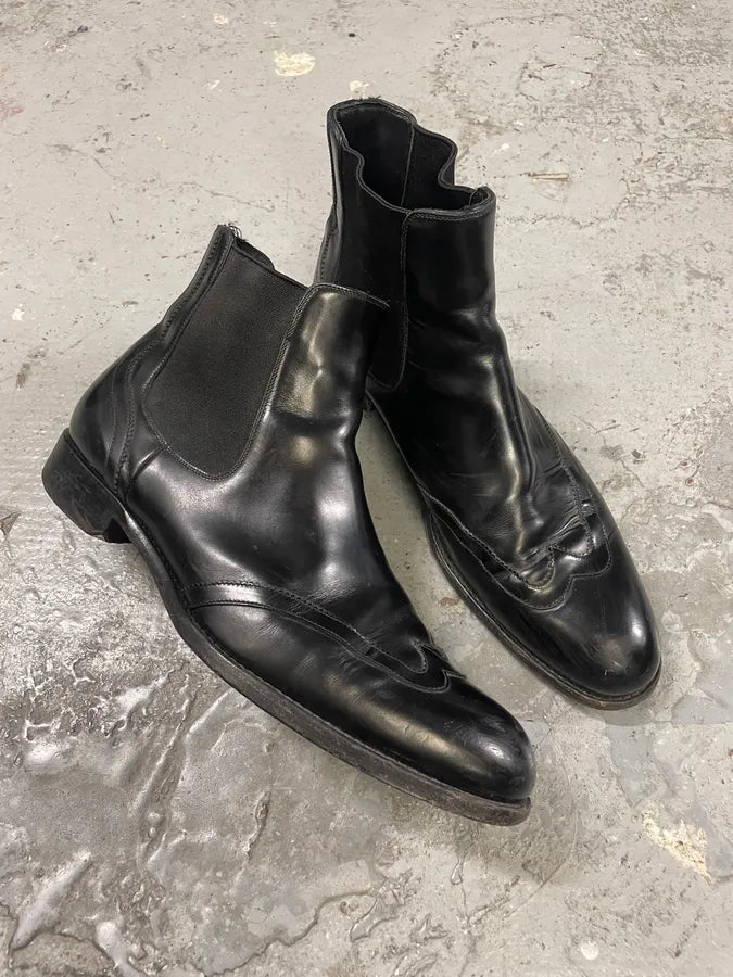 SS2018 Dior Black Chelsea Leather Boots (44eu/us10) VrjQNKo 4