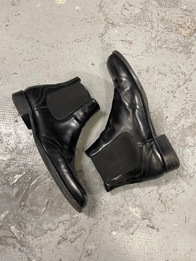 SS2018 Dior Black Chelsea Leather Boots (44eu/us10) VrjQNKo 5