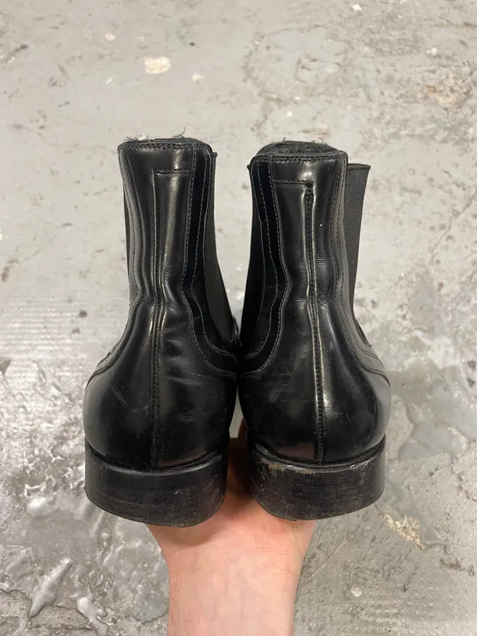 SS2018 Dior Black Chelsea Leather Boots (44eu/us10) VrjQNKo 6