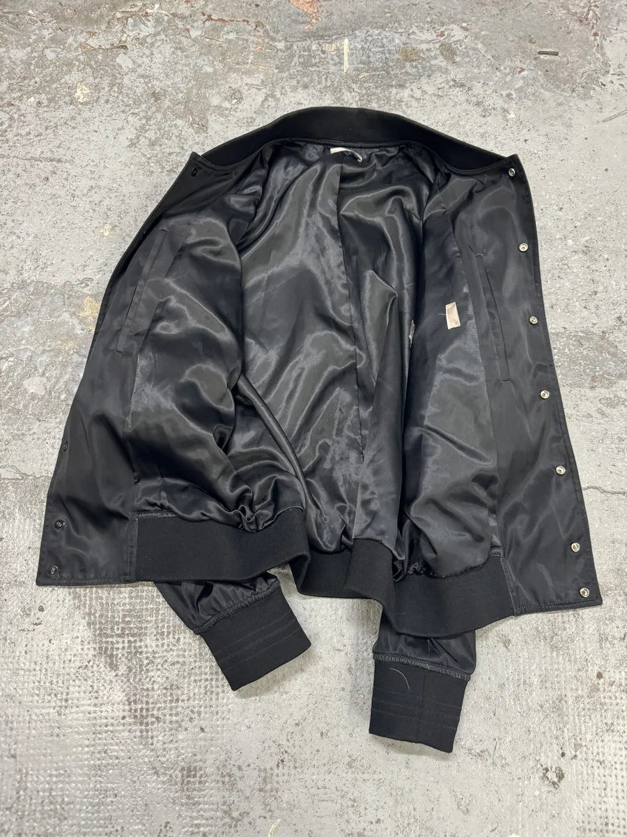 SS2018 Dior Homme François Bard Surrealist Black Silk Bomber Jacket GZohqkU 7