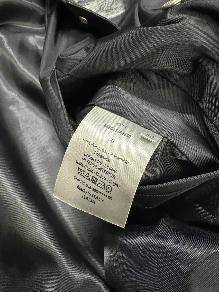 SS2018 Dior Homme François Bard Surrealist Black Silk Bomber Jacket GZohqkU 8