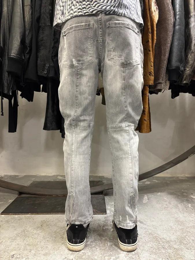 SS2018 DSquared2 Grey Twisted Denim Jeans (S/M) iTxzfcY 4