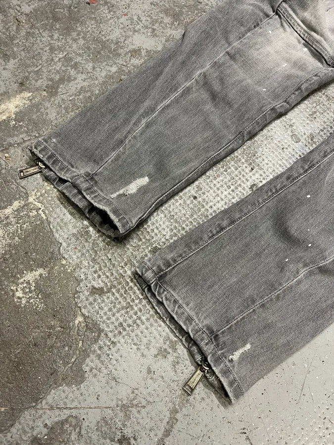 SS2018 DSquared2 Grey Twisted Denim Jeans (S/M) iTxzfcY 7