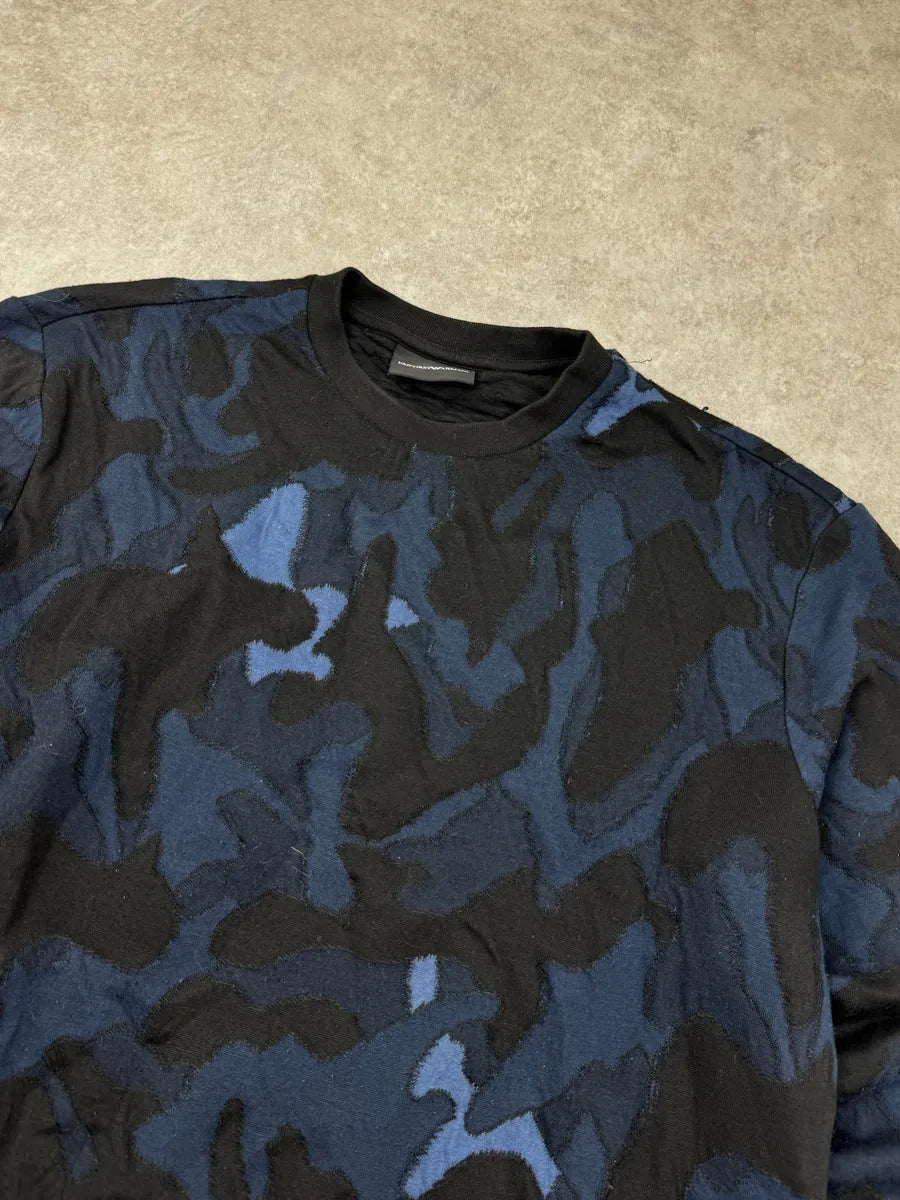SS2018 Emporio Armani Navy Camo Sweater DRlxrAT 3