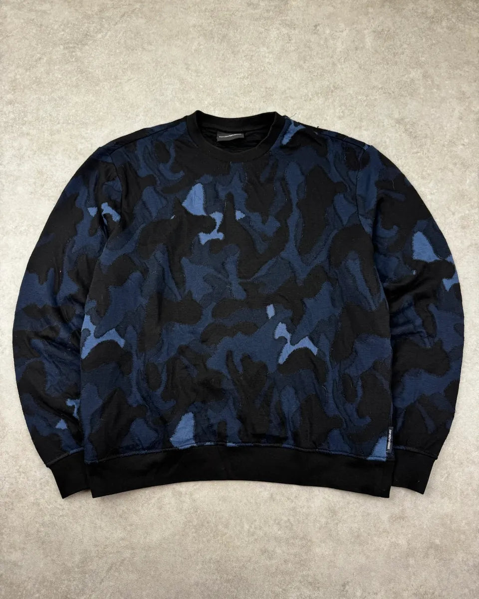 SS2018 Emporio Armani Navy Camo Sweater DRlxrAT 2