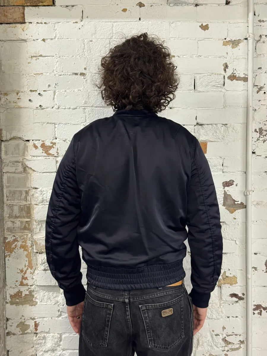 SS2018 Emporio Armani Navy Lights Reversible Bomber Jacket dBMiTYS 6