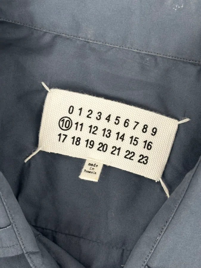 SS2018 Maison Margiela Dark Grey Signature Short Sleeves Shirt eMJgnkF 7
