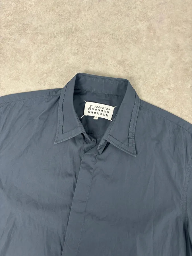 SS2018 Maison Margiela Dark Grey Signature Short Sleeves Shirt eMJgnkF 3