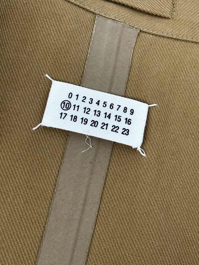 SS2018 Maison Margiela Camel Cargo Canva Trench Coat BqhFIEl 13