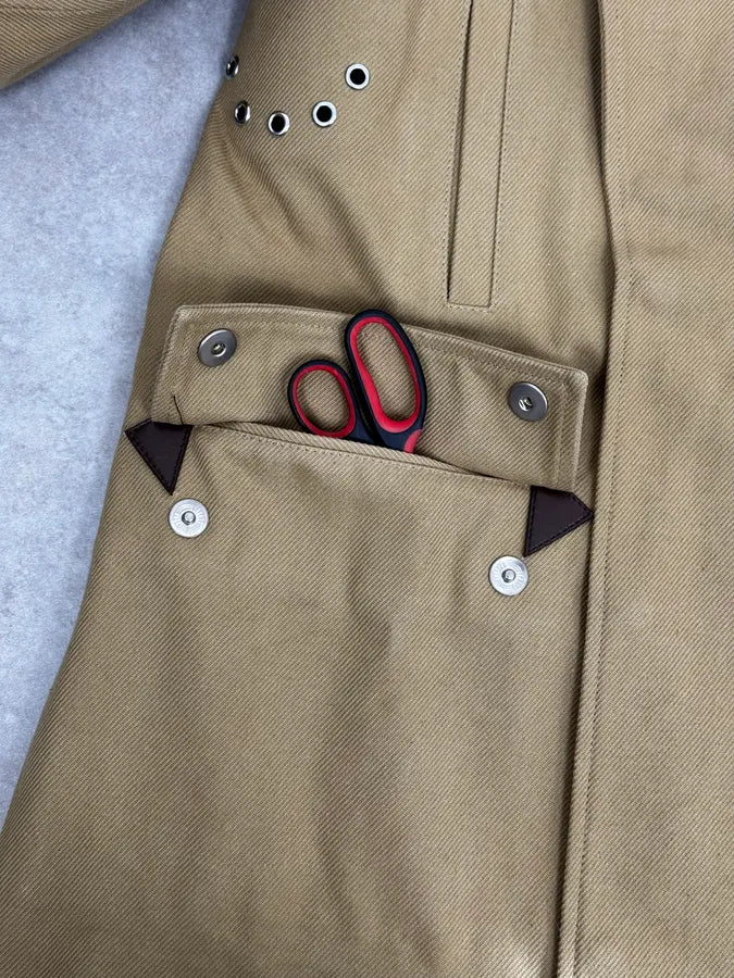 SS2018 Maison Margiela Camel Cargo Canva Trench Coat BqhFIEl 9