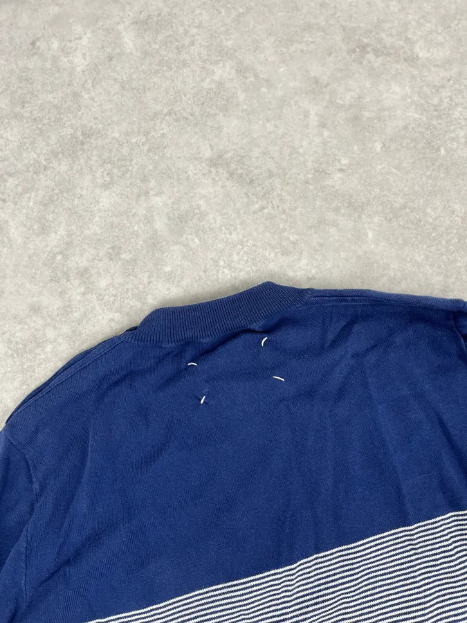 SS2018 Maison Margiela Navy & White Striped Sweater DXESOlv 6