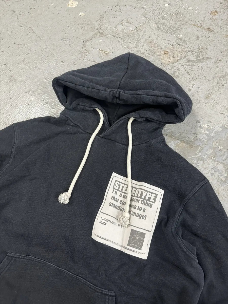 SS2018 Maison Margiela Stereotype Black Signature Hoodie (M) 2