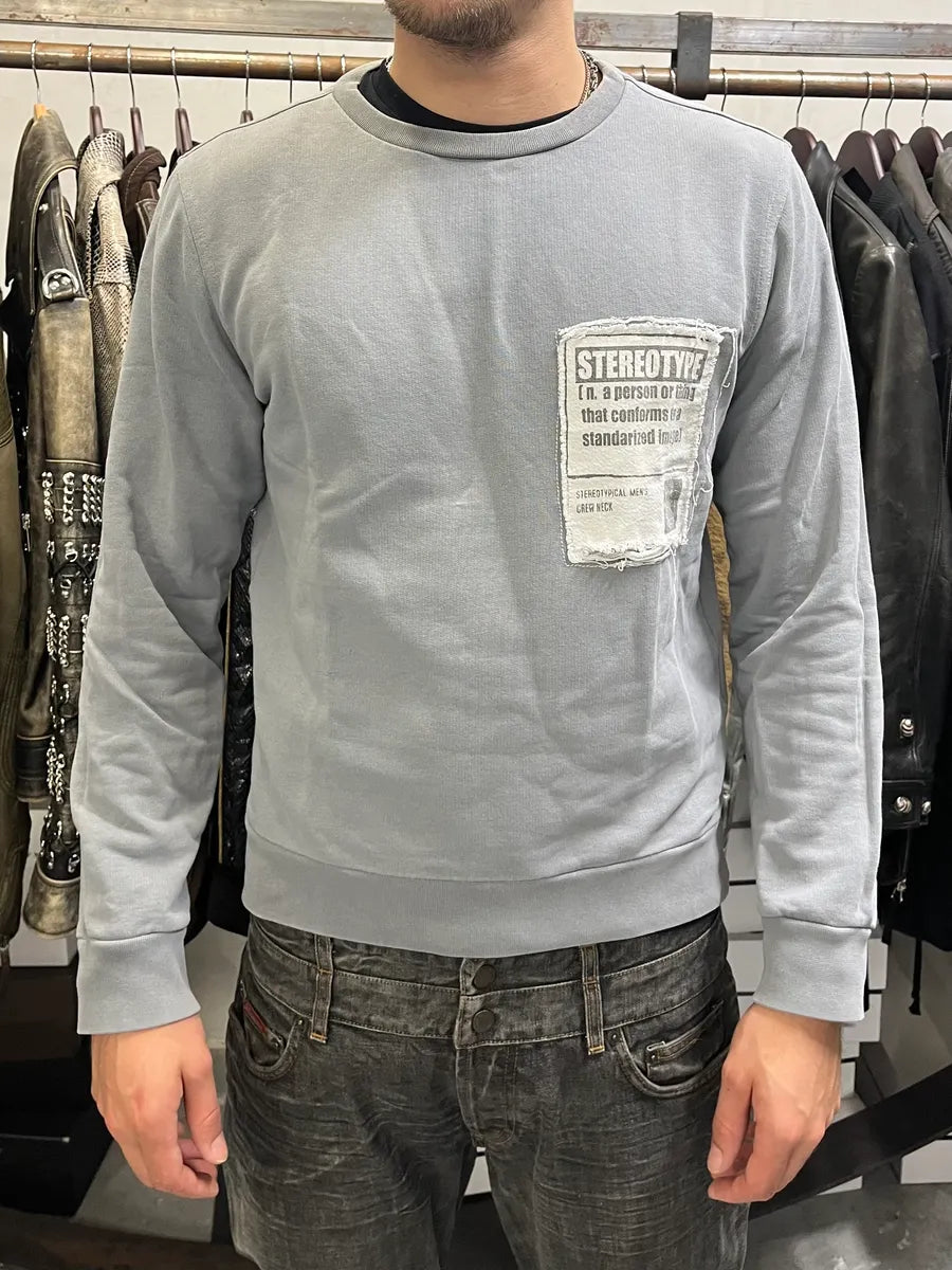 SS2018 Maison Margiela Stereotype Grey Sweater RevCvBY 1
