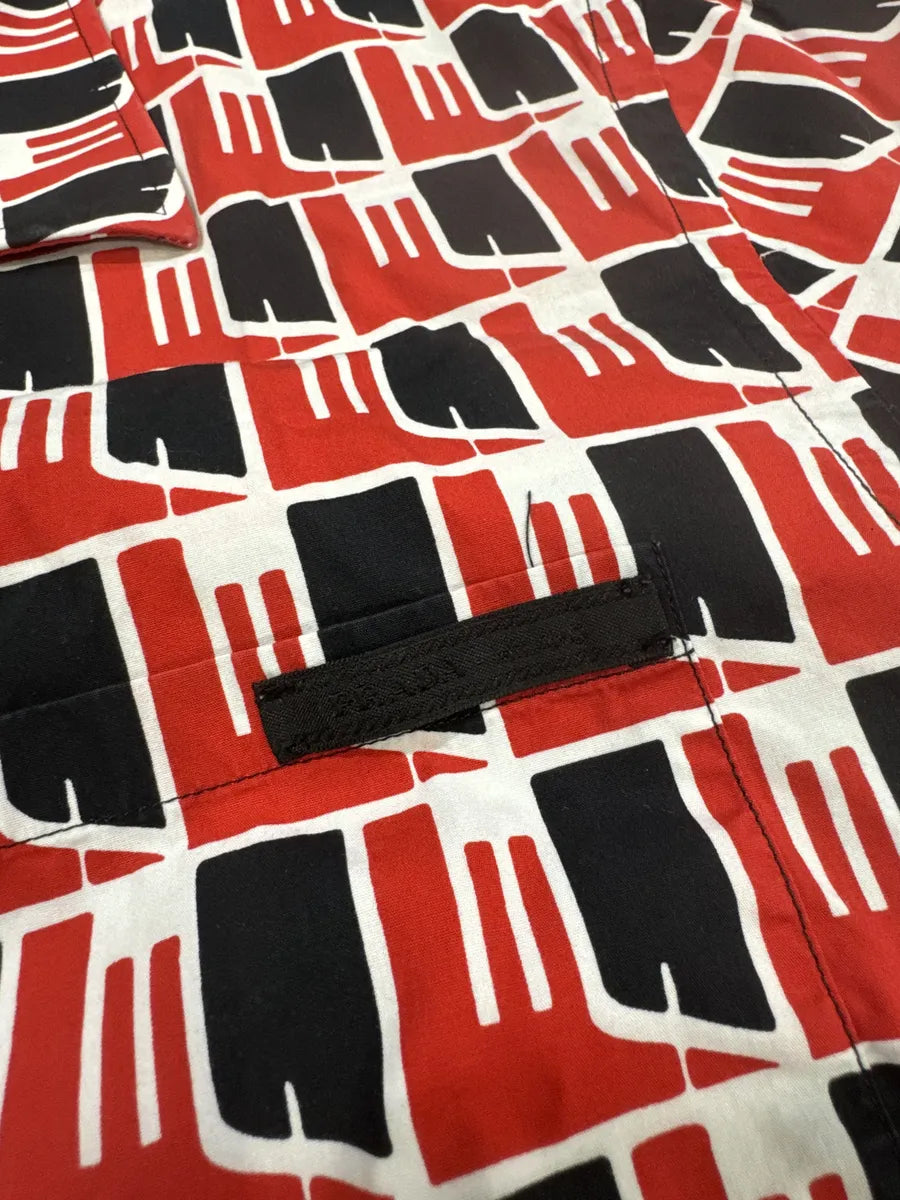 SS2018 Prada Black & Red Short Sleeves Shirt IIbkmSK 10
