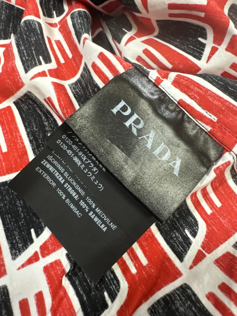 SS2018 Prada Black & Red Short Sleeves Shirt IIbkmSK 6