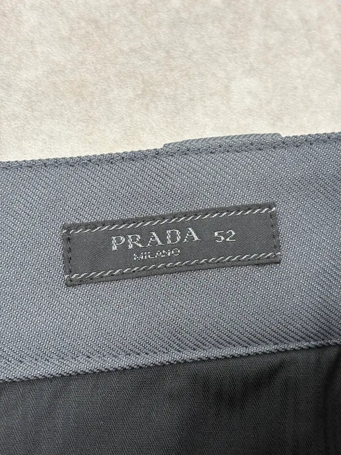 SS2018 Prada Grey Long Cozy Shorts QChBzIJ 8