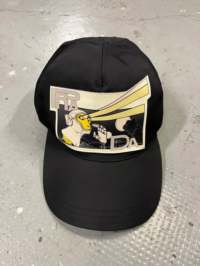 SS2018 Prada James Jean Comic Print Nylon Cap qqreMUF 0