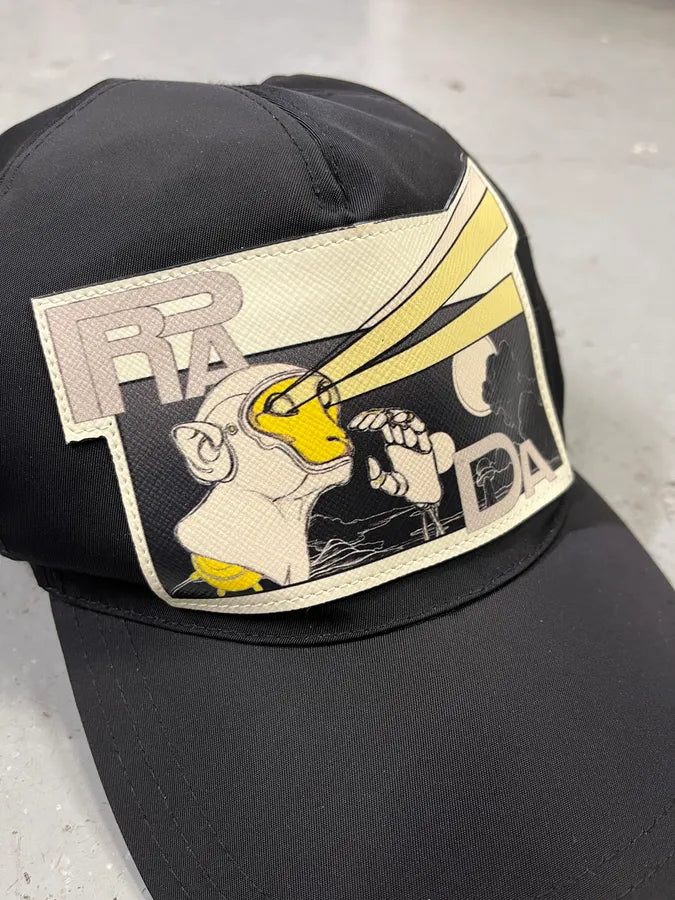 SS2018 Prada James Jean Comic Print Nylon Cap qqreMUF 4