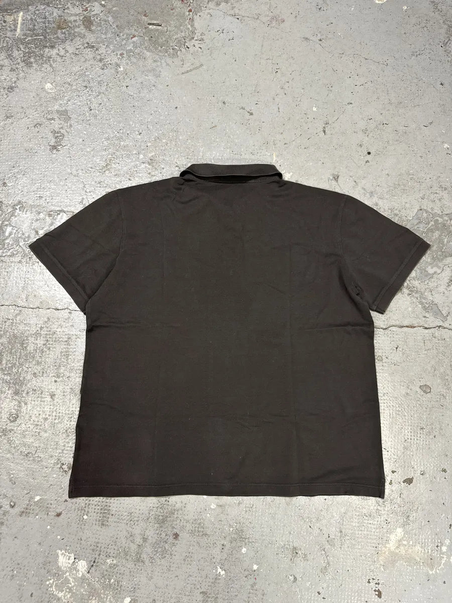 SS2018 Prada Minimalist Brown Polo Shirt xlbqMwx 3