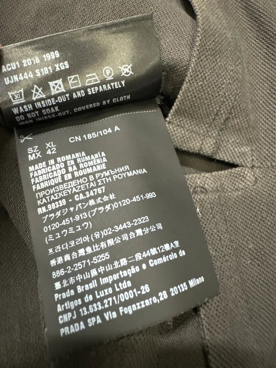 SS2018 Prada Minimalist Brown Polo Shirt xlbqMwx 6