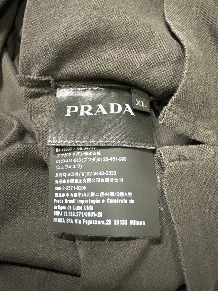 SS2018 Prada Minimalist Brown Polo Shirt xlbqMwx 7